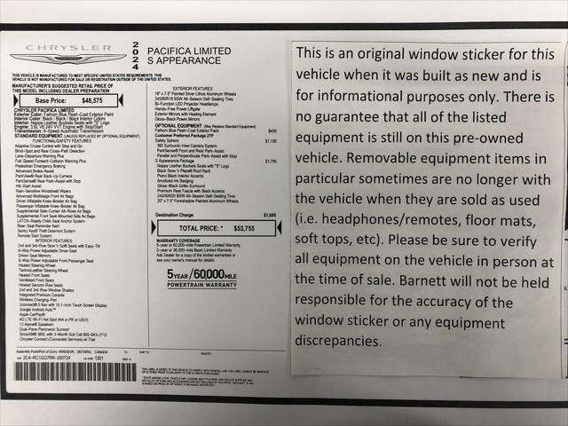 2024 Chrysler Pacifica Limited