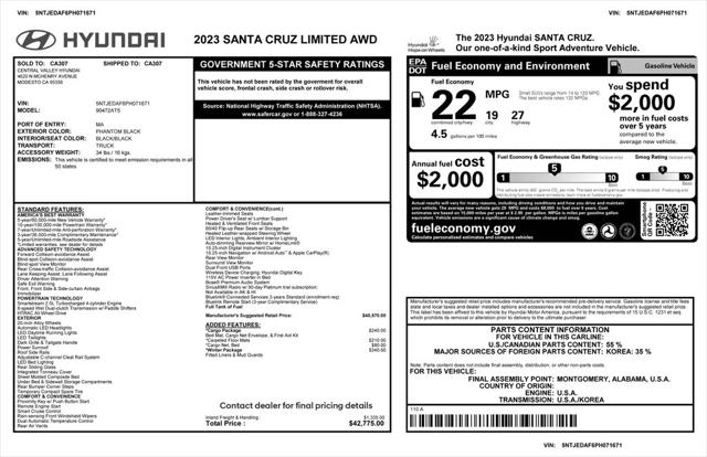 2023 Hyundai Santa Cruz Limited