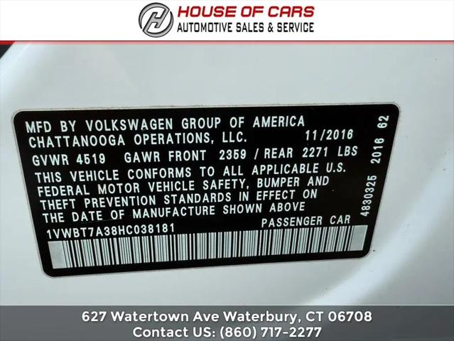 2017 Volkswagen Passat 1.8T SE