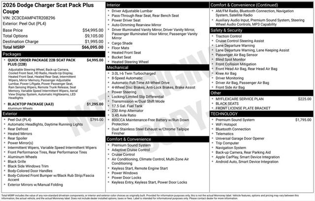 2026 Dodge Charger Scat Pack Plus 2-Door AWD