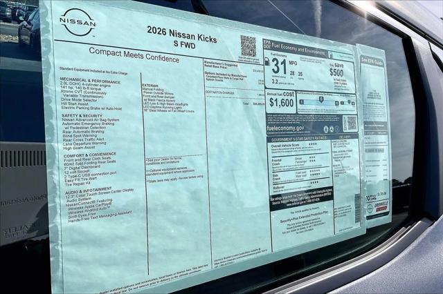 2026 Nissan Kicks S
