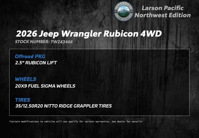 2026 Jeep Wrangler Rubicon