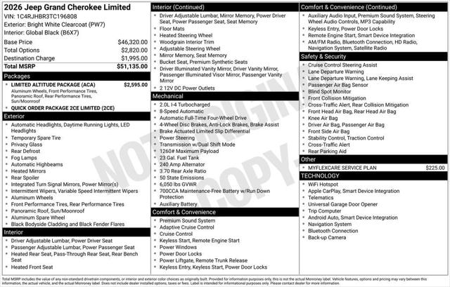 2026 Jeep Grand Cherokee Limited