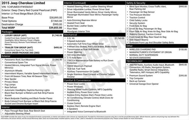 2015 Jeep Cherokee Limited
