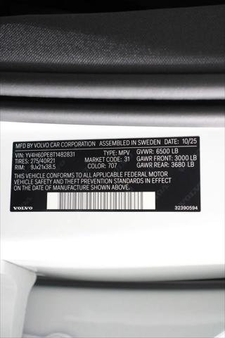 2026 Volvo XC90 Plug-In Hybrid Plus, T8 AWD, Electric/Gasoline, Bright, 7 Seats