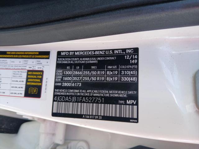 2015 Mercedes-Benz ML 350 ML 350