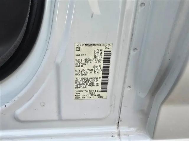 2021 Nissan 2500 SV Standard Roof V6