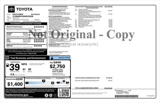 2024 Toyota RAV4 Hybrid XLE