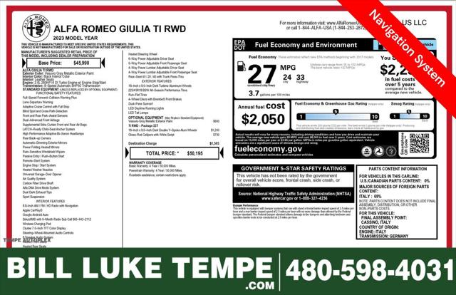 2023 Alfa Romeo Giulia Ti RWD