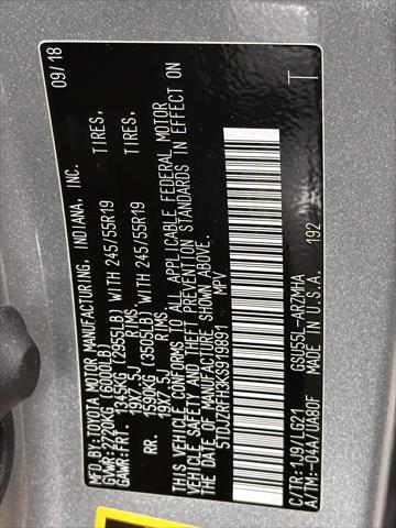 2019 Toyota Highlander XLE [33]