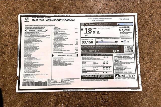 2026 Ram 1500 Laramie Crew Cab 4x4 5'7" Box