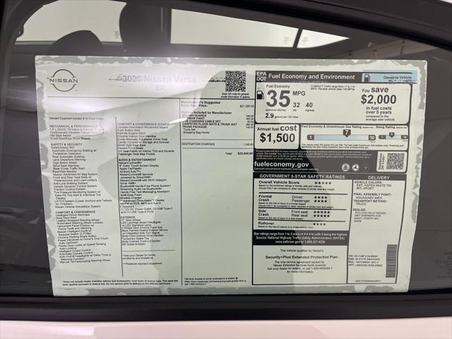2025 Nissan Versa 1.6 SR