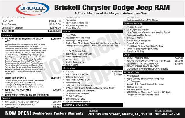 2026 Ram 1500 Big Horn Crew Cab 4x4 57 Box