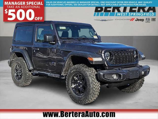 2026 Jeep Wrangler 2-Door Willys 4x4 for sale in West Springfield, MA