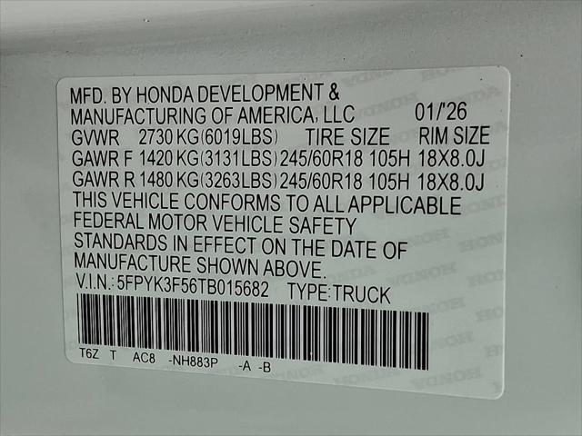 2026 Honda Ridgeline RTL