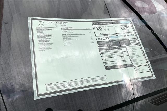 2026 Mercedes-Benz GLB GLB 250