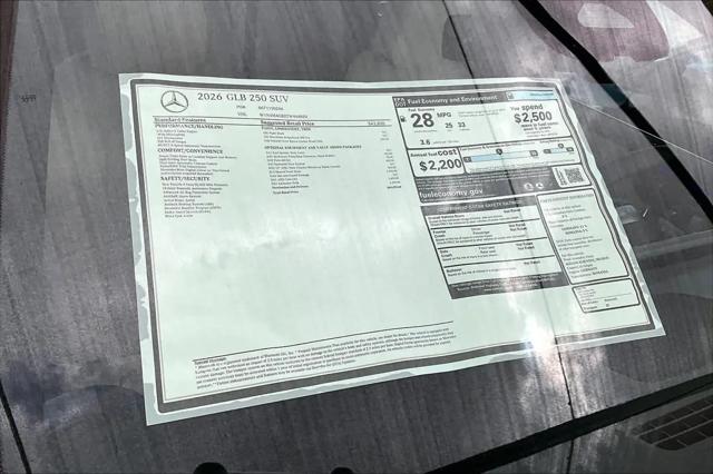 2026 Mercedes-Benz GLB GLB 250