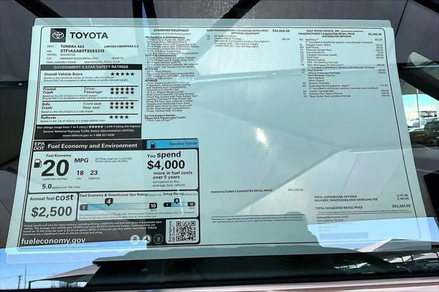 2026 Toyota Tundra Limited CrewMax 5.5' Bed