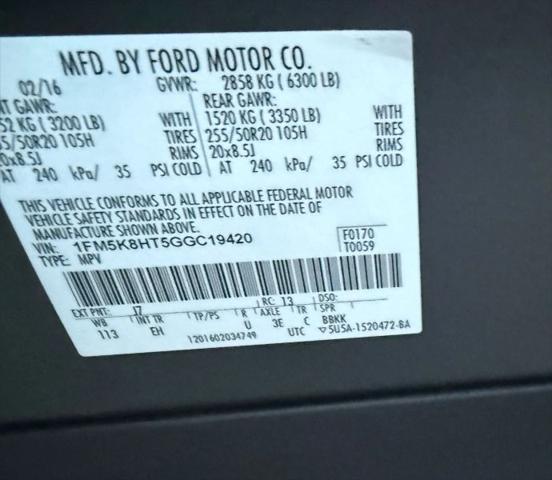 2016 Ford Explorer Platinum