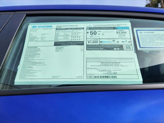 2026 Hyundai Elantra Hybrid SEL Sport