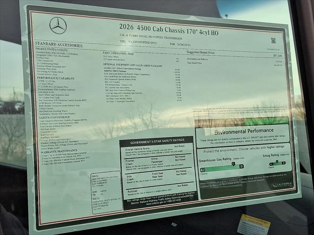 2026 Mercedes-Benz Sprinter 4500 Chassis 4-Cyl Diesel HO