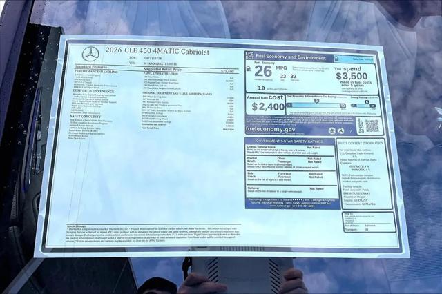 2026 Mercedes-Benz CL CLE 450