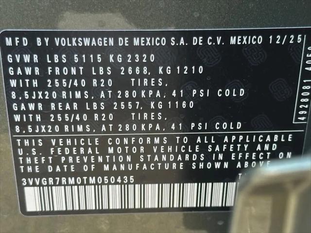 2026 Volkswagen Tiguan SE R-Line Black
