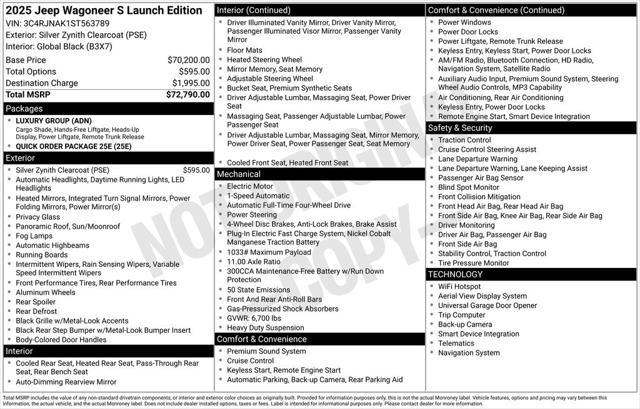 2025 Wagoneer Wagoneer S Launch Edition 2025 Wagoneer Wagoneer S Launch Edition