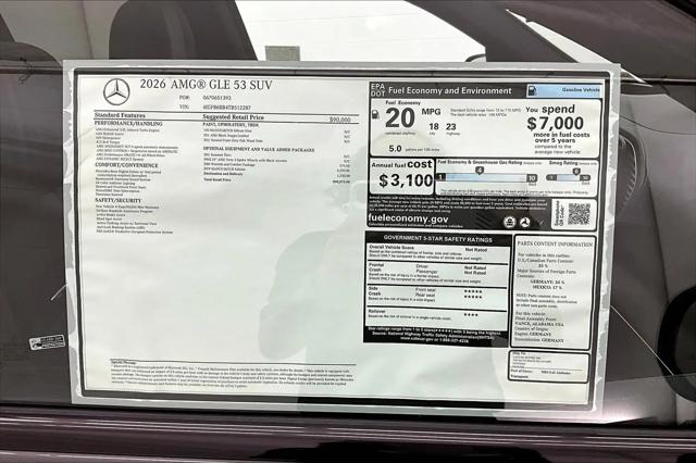 2026 Mercedes-Benz GLE AMG GLE 53 4MATIC+