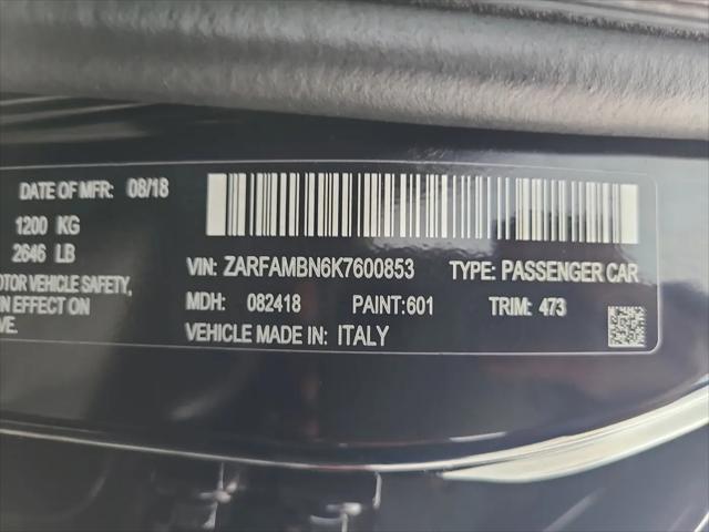 2019 Alfa Romeo Giulia Ti Sport RWD