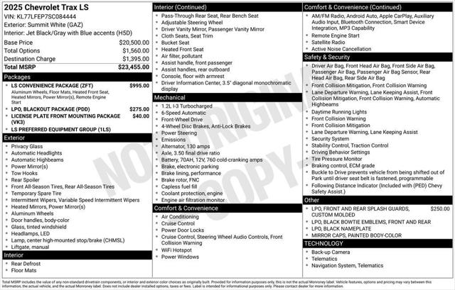 2025 Chevrolet Trax FWD LS