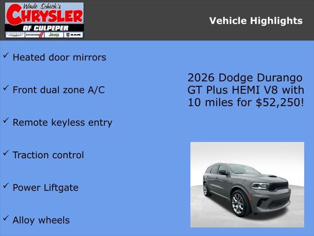 2026 Dodge Durango GT Plus HEMI V8