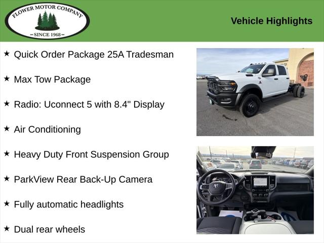 2026 RAM Ram 5500 Chassis Cab RAM 5500 TRADESMAN CHASSIS CREW CAB 4X4 60 CA