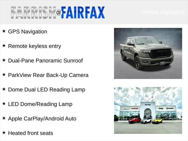 2026 RAM 1500 RAM 1500 LARAMIE CREW CAB 4X4 57 BOX