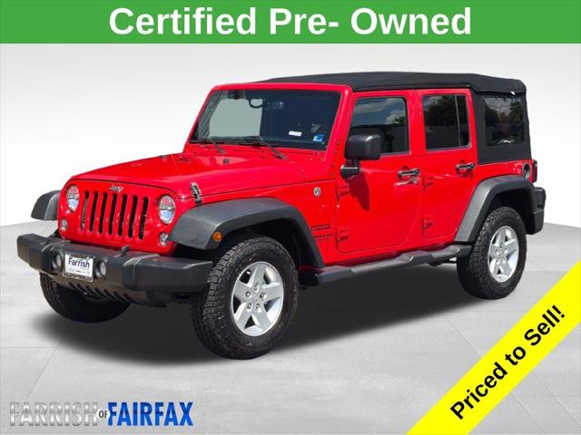 2016 Jeep Wrangler Unlimited Sport 2016 Jeep Wrangler Unlimited Sport