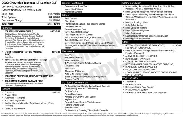 2023 Chevrolet Traverse AWD LT Leather