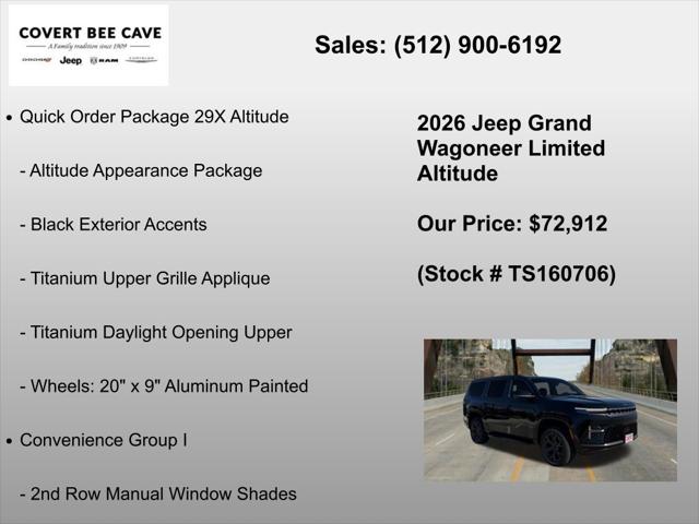 2026 Jeep Grand Wagoneer Limited Altitude 4x4