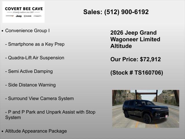 2026 Jeep Grand Wagoneer Limited Altitude 4x4