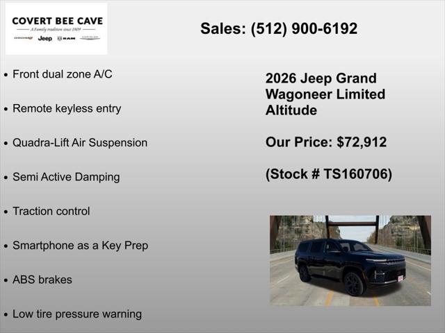 2026 Jeep Grand Wagoneer Limited Altitude 4x4