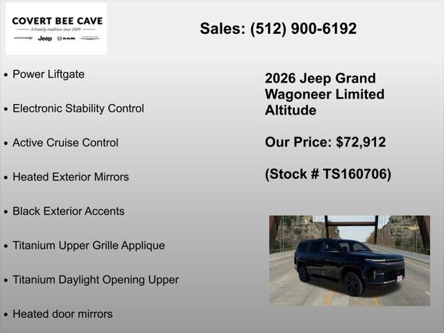 2026 Jeep Grand Wagoneer Limited Altitude 4x4