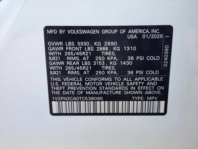 2026 Volkswagen Atlas SEL Premium R-Line