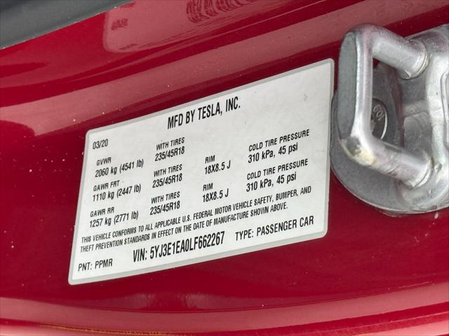 2020 Tesla Model 3 Standard Range Plus Rear-Wheel Drive