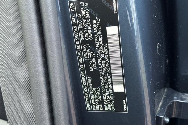2026 Volvo XC90 Plus, B6 AWD Gas (mild hybrid), Gasoline, Bright, 7 Seats