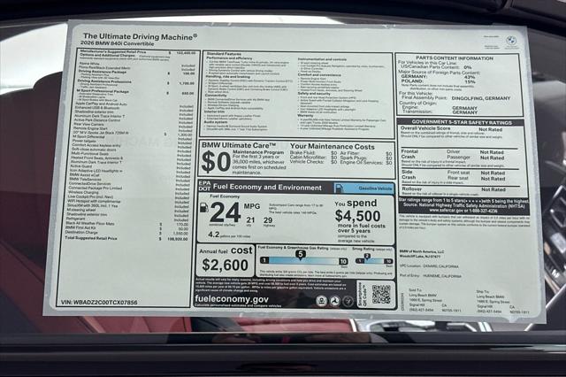 2026 BMW 8 Series 840i