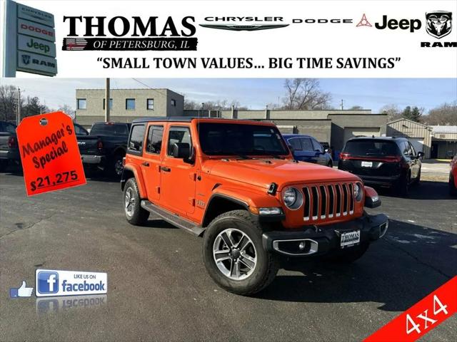 2018 Jeep Wrangler Unlimited Sahara 4x4 for sale in Petersburg, IL
