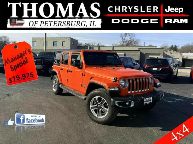 2018 Jeep Wrangler Unlimited Sahara 4x4 for sale in Petersburg, IL