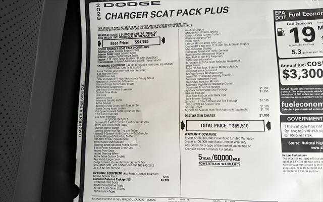 2026 Dodge Charger Scat Pack Plus 2-Door AWD