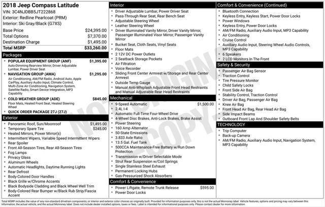 2018 Jeep Compass Latitude 4x4