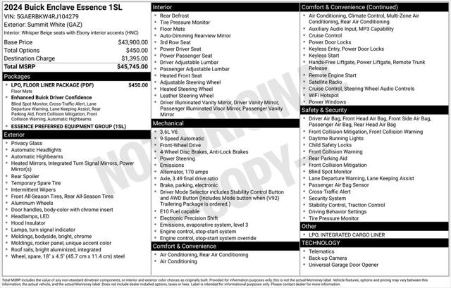 2024 Buick Enclave Essence FWD