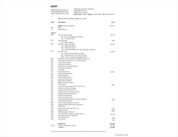 2026 Mercedes-Benz GLE GLE 350 GLE 350